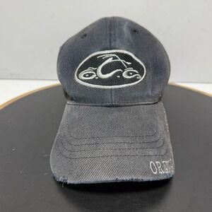Orange County Choppers Hat Men Bio Domes Flex Fit Faded Black Vintage Biker
